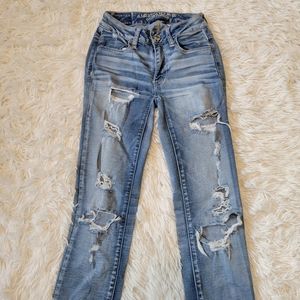 American Eagle ripped jeans